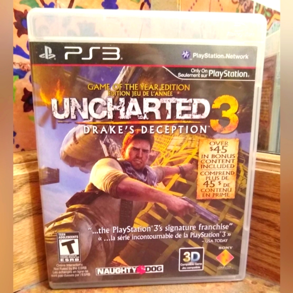 Uncharted 3 PS3 Drake's Deception (Sony PlayStation 3 PS3, 2011) Manual  Preowne